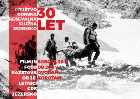 Film in Foto razstava ob 30.letnici GRS Jezersko